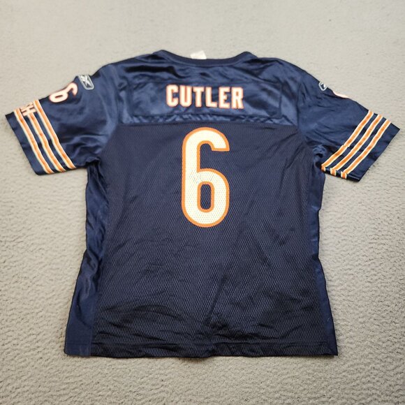 Chicago Bears Jersey Women's Large Reebok Jay Cutler #6 NFL On Field Football - Picture 2 of 11